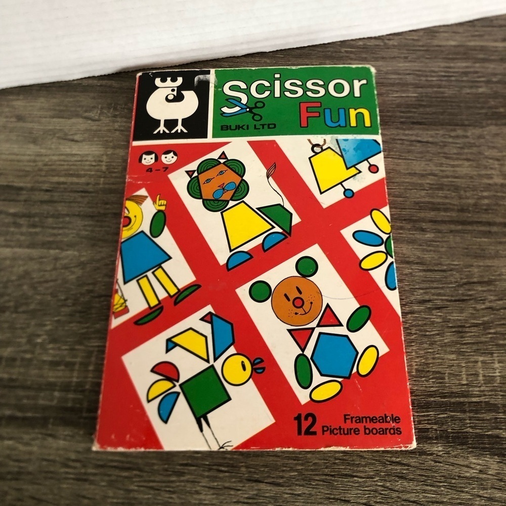 Vintage 1989 Scissor Fun Kids Activity Book